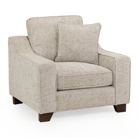 Nepean Fabric 1 Seater Sofa In Stone
