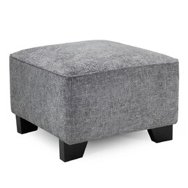 Nepean Fabric Foot Stool In Slate