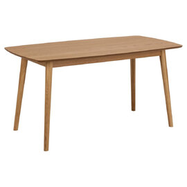 Nephi Wooden Rectangular Dining Table In Oak