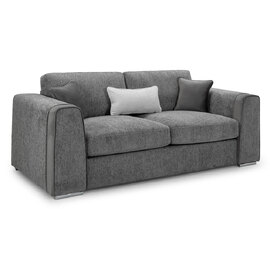Newnan Fabric 3 Seater Sofa In Grey