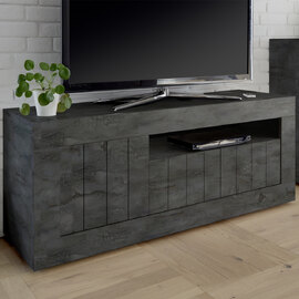 Nitro Wooden TV Stand With 3 Doors In Oxide