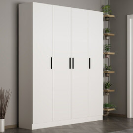 Nylor Wooden Hallway Storage Furniture with 4 Doors in White