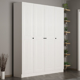 Nylor Wooden Hallway Storage Furniture with 4 Panel Doors in White