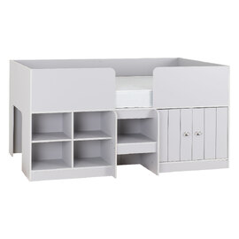 Ocala Wooden Low Sleeper Children Bed With 2 Doors In Dove Grey