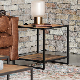 Olbia Wooden Square Lamp Table In Oak