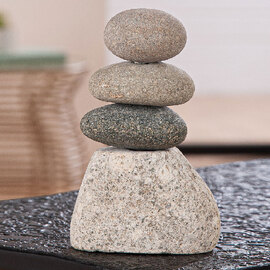 Omrano Stone Decorative Dome Sculpture in Natural