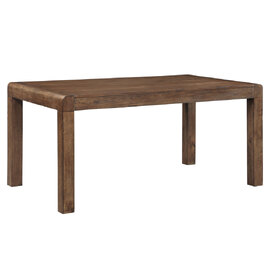 Ontario Large Wooden Rectangular Dining Table In Dark Oak