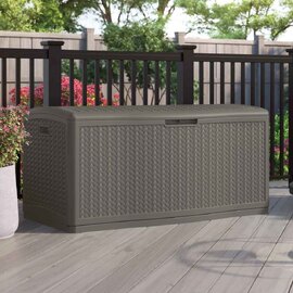 Opulence Reinforced Resin Garden 469L Storage Box in Stone Grey