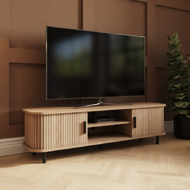 Orelan Wooden TV Stand in Oak