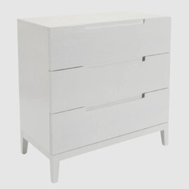Orillia Wooden Chest Of 3 Drawers In White