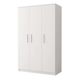 Oxnard Wooden Wardrobe With 3 Doors In Matt White