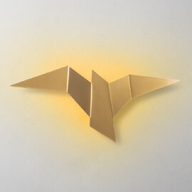 Pacali Large Metal Wall Light in Gold
