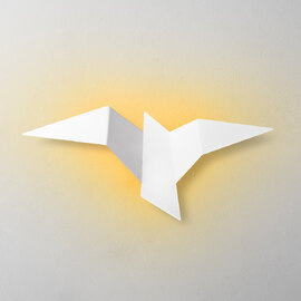 Pacali Large Metal Wall Light in White