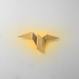 Pacali Small Metal Wall Light in Gold