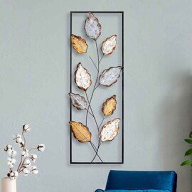 Parklane Metal Argentis Leaf Wall Art in Copper and Gold