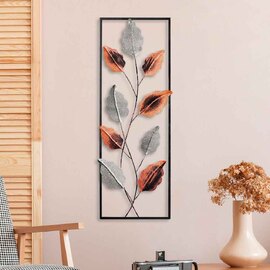 Parklane Metal Argentis Leaf Wall Art in Copper and Silver