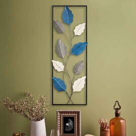 Parklane Metal Argentis Leaf Wall Art in Multicolour