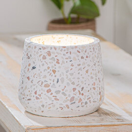 Parklane Terrace Round Stormlight Vase in White