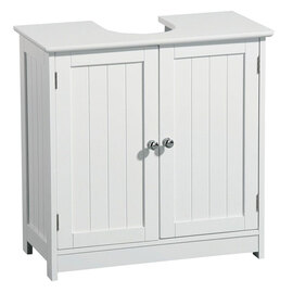 Partland Wooden Under Sink Cabinet In White