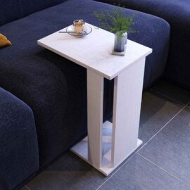 Pasific Wooden Side Table in White