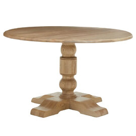 Payson Wooden Round Dining Table In Oak