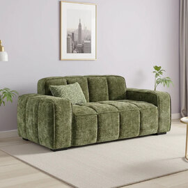 Pelaro Fabric 2 Seater Sofa in Olive Green