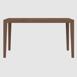 Peoria Wooden Rectangular Dining Table In Walnut