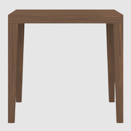 Peoria Wooden Square Dining Table In Walnut
