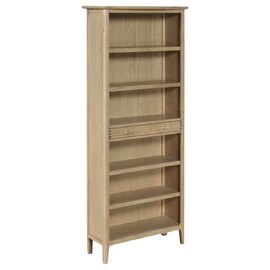 Petaluma Wooden Bookcase With 6 Shelves - Oak