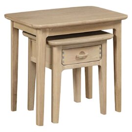 Petaluma Wooden Nest Of 2 Tables - Oak