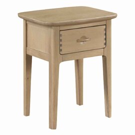 Petaluma Wooden Side Table With 1 Drawer - Oak