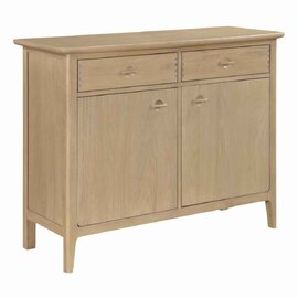 Petaluma Wooden Sideboard With 2 Doors 2 Drawers - Oak