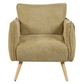 Picton Fabric 1 Seater Sofa - Olive Green
