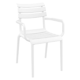Pikeville Outdoor Polypropylene Armchairs In White