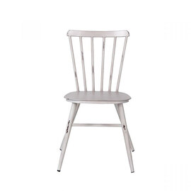 Piper Outdoor Aluminium Vintage Side Chair In White