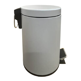 Polaris Metal 3 Litre Pedal Bin in Grey