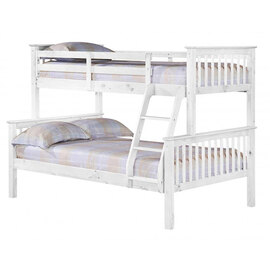 Prato Triple Wooden Bunk Bed In White