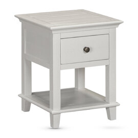 Prague Wooden End Table - Truffle