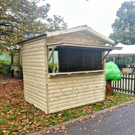 Pretoria Wooden Garden Market Chalet In Natural