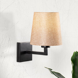 Profil Metal Wall Light in Cream and Black