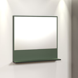 Provence Large Wooden Wall Mounted Bathroom Wall Mirror in Green