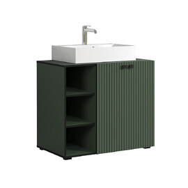 Provence Wooden Vanity Unit with Basin in Green