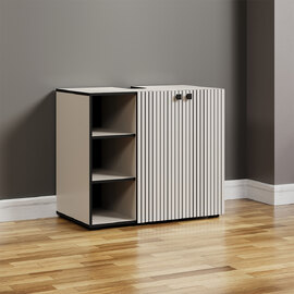 Provence Wooden Vanity Unit in Light Grey