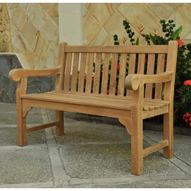 Quin Wooden Small Seating Bench Teak