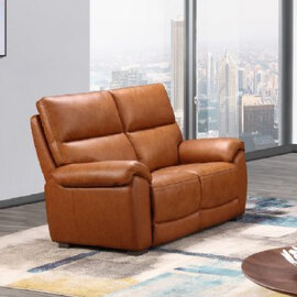 Radford Leather 2 Seater Sofa In Tan