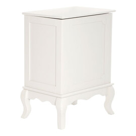 Ramona Wooden Bathroom Laundry Storage Cabinet In Ivory