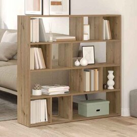Ramona 105cm Wooden Book Shelf And Room Divider - Artisan Oak