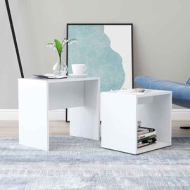 Ramona Wooden Nesting Coffee Table - White