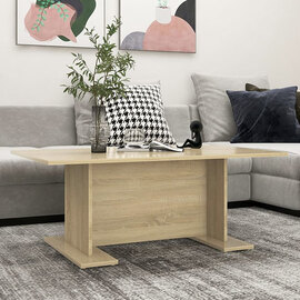 Rayya Rectangular Wooden Coffee Table In Sonoma Oak