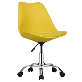 Regis PP Swivel Home And Office Chair In Yellow